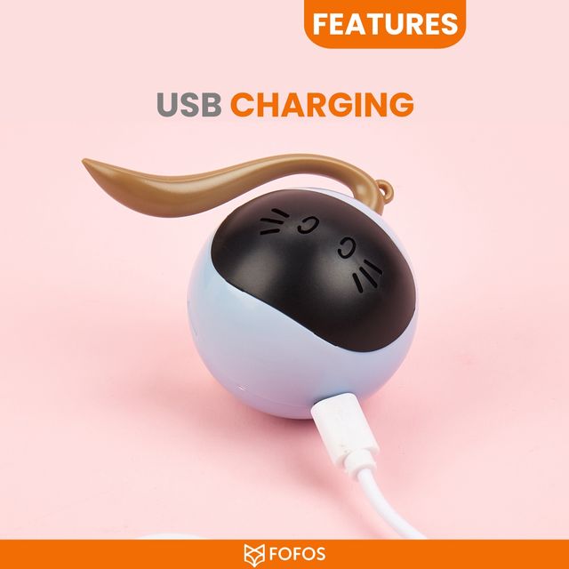 FOFOS Whirli Cat Toy | AI Activated Interactive Toys | 360 Self Rotating |For Kittens and Big Cats