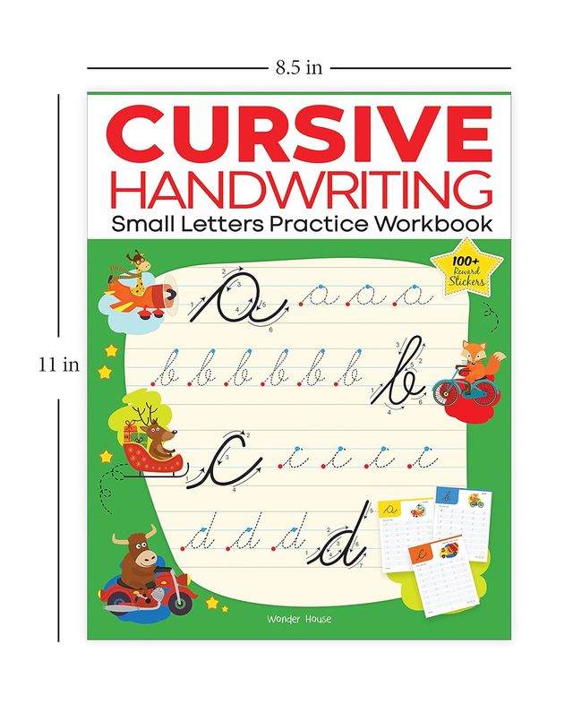 Cursive Handwriting - Small Letters Practice Workbook for Children