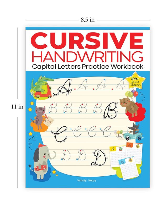 Cursive Handwriting Word Family Level 1 Practice Workbooks for Children (Set of 4 Books)