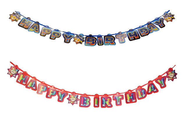 Happy Birthday Banner (Colour May Vary)