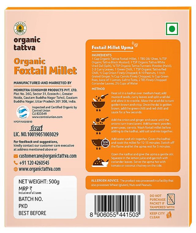 Organic Tattva Foxtail Millet