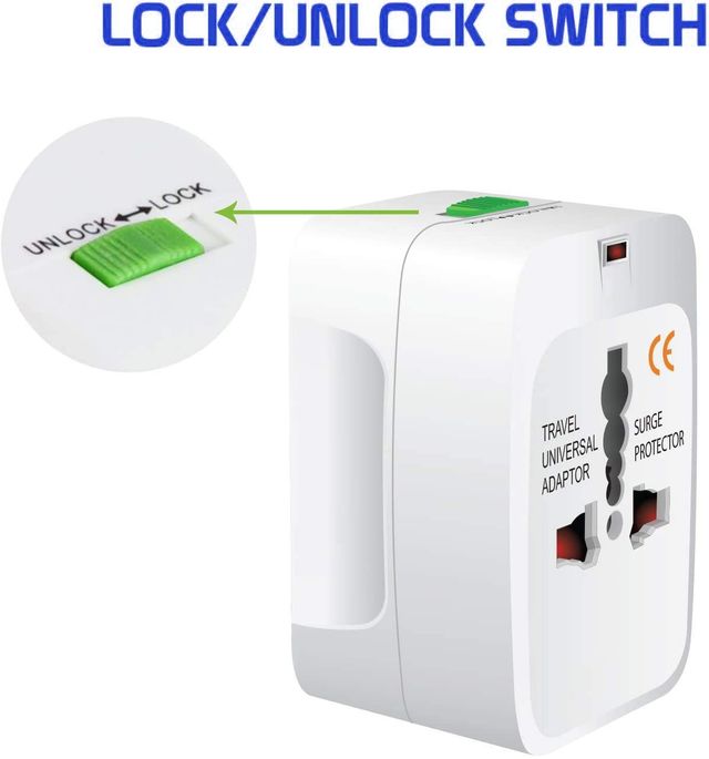 Universal All-In-One Worldwide International Travel Adapter 1 pc Combo