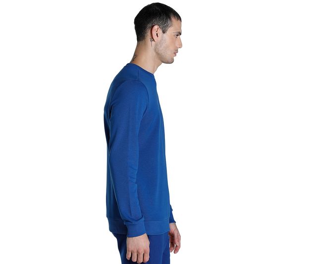 Puma Men's Crew Regular Fit Sweatshirt | Blue - L