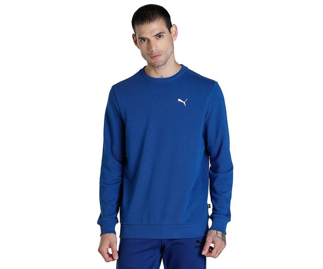 Puma Men's Crew Regular Fit Sweatshirt | Blue - L