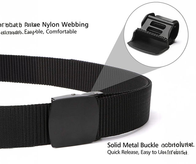 Buy Zoro Men's Solid Nylon Belt | Black - Free Size Online - Price