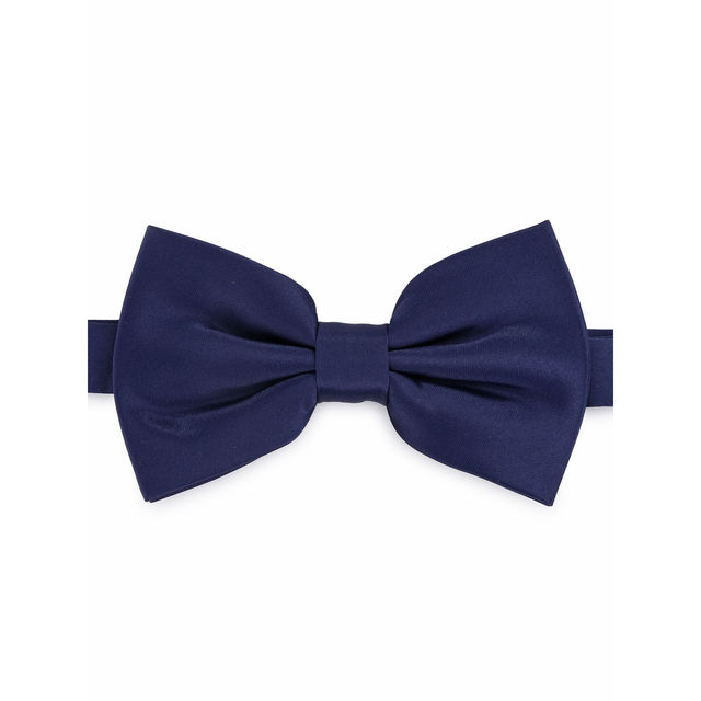 Buy Calvadoss Men's Solid Bow Tie | BOW 2163 | Navy Online - Price