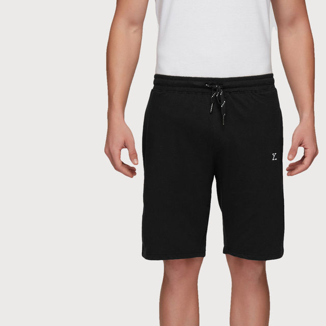 Buy XYXX Ace Cotton Modal solid Shorts | 2 Side Pocket with zip