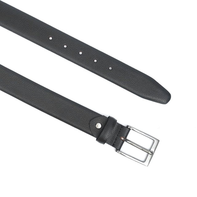 Buy Teakwood Men's Solid Leather Belt | Black - 34 Inches Online