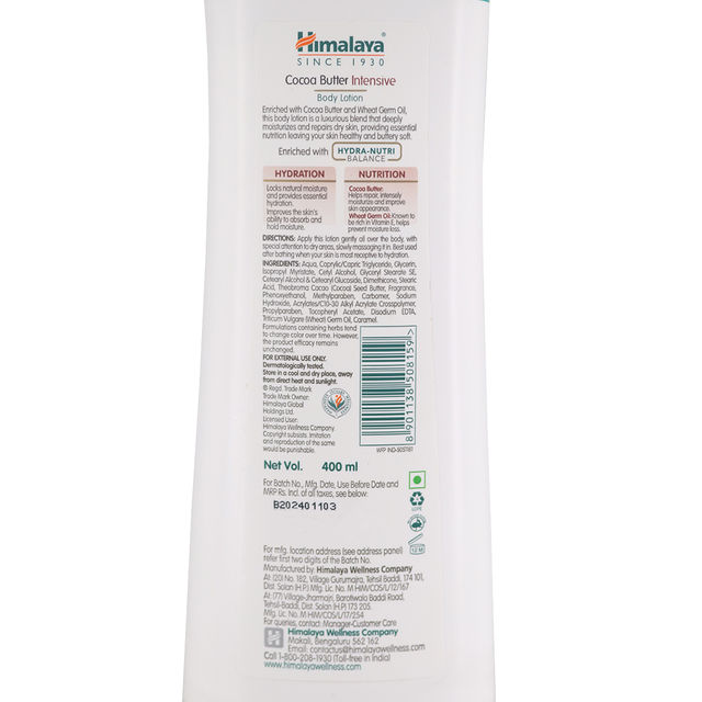 Himalaya Cocoa Butter Intensive Body Lotion