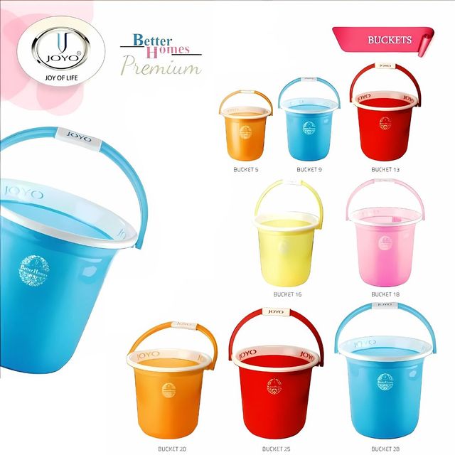 Joyo Better Home Bucket 16 L Plain (Colour May Vary)