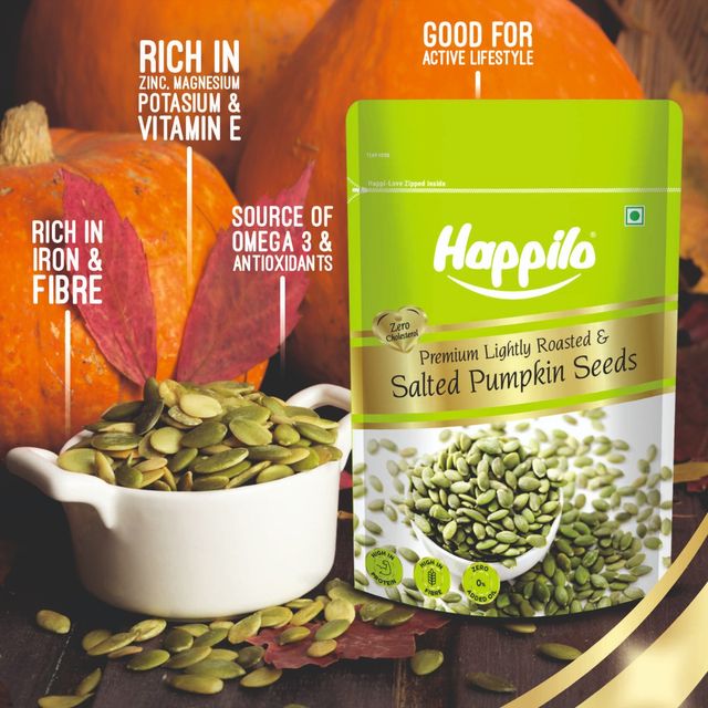 Happilo Premium Lightly Salted & Roasted Pumpkin Seeds 