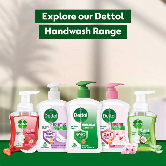 Dettol Original Hand Wash Pump With Free Handwash Refill | 99.99% Germ Protection