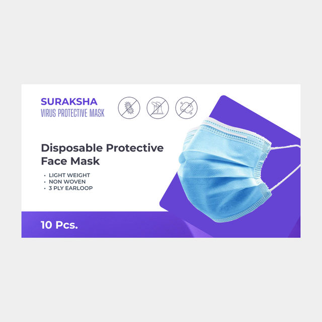 Suraksha Disposable Protective Face Mask