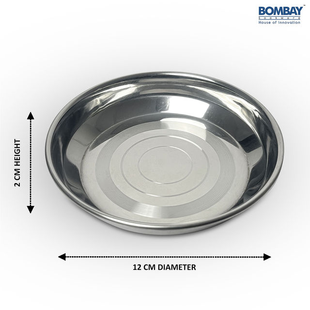 Bombay Kookware Stainless Steel Halva Plate