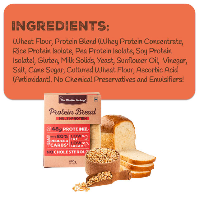 The Health Factory Multi Protein Bread | Clean Label - Not Brown