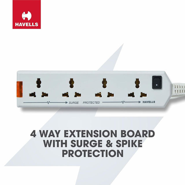 Havells 240V 6A Four-Way 1440W Extension Board