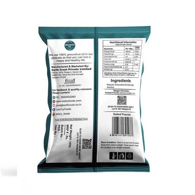 Let's Try Salted Peanuts 160 g Combo