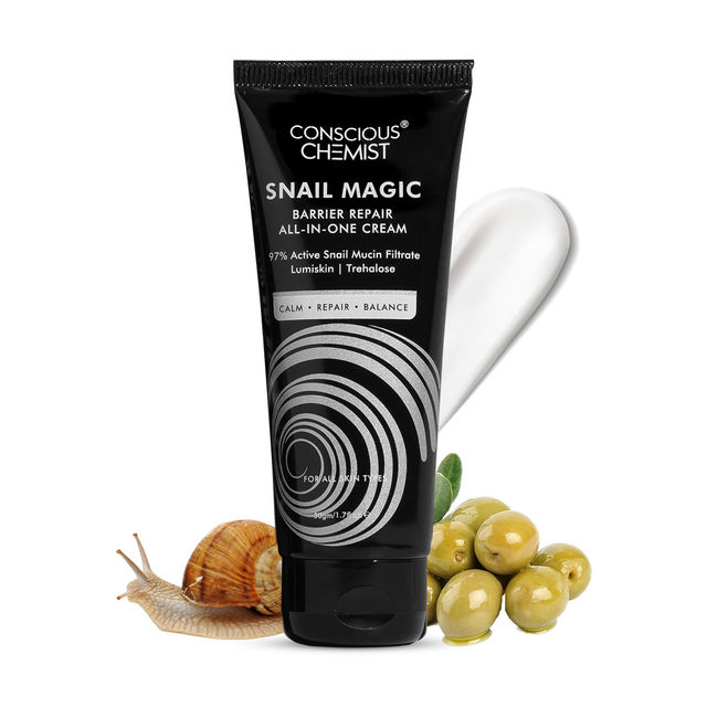 Conscious Chemist Snail Magic Barrier Repair All-In-One Gel Cream With Korean Snail Mucin Extract