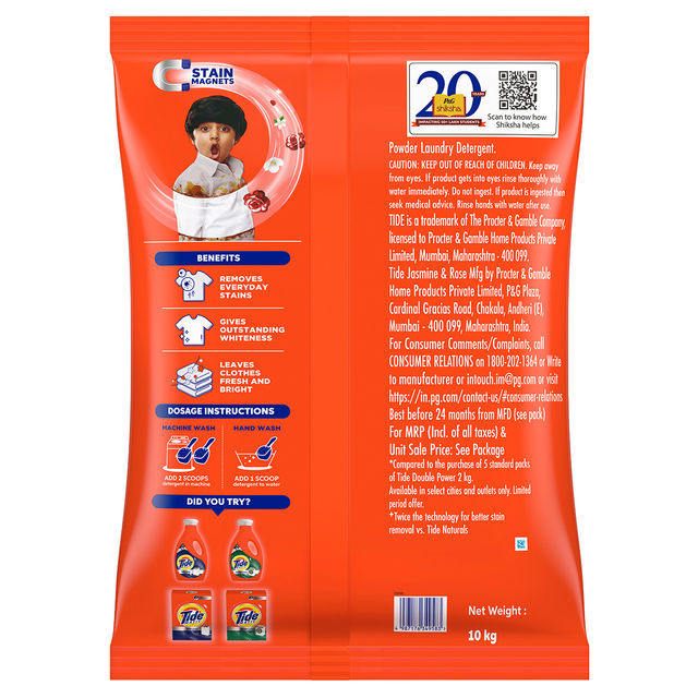 Tide Plus Jasmine & Rose Detergent Powder