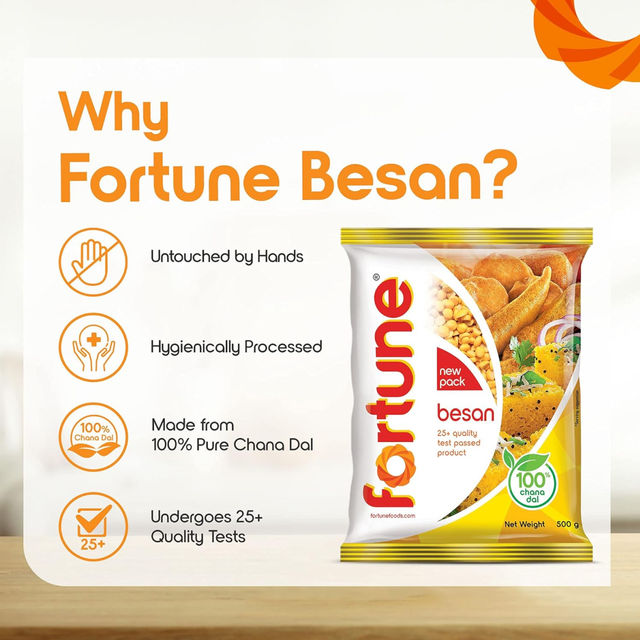 Fortune Besan(500gms) & Nescafe Classic Instant Coffee Powder Pouch(45gms) Combo