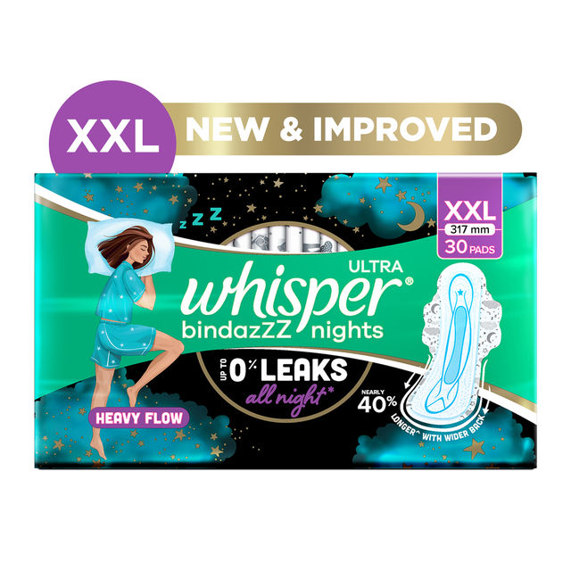 Whisper Bindazzz Nights XXL Sanitary Pads