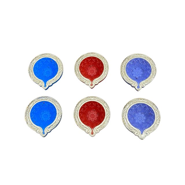 Diacraft Multicolor Rippled Diya