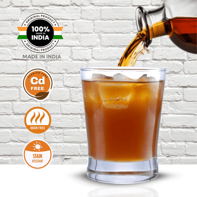 Yera Stylo 345 Ml Conical Whisky Glasses Tumbler Set 6 Pc