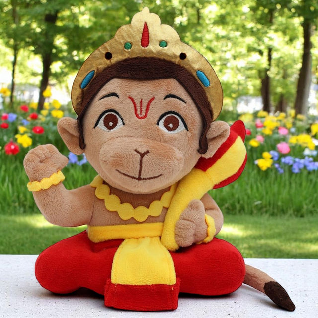 Panda's Box Mantra Chanting Baby Hanuman | Small - 20 cm