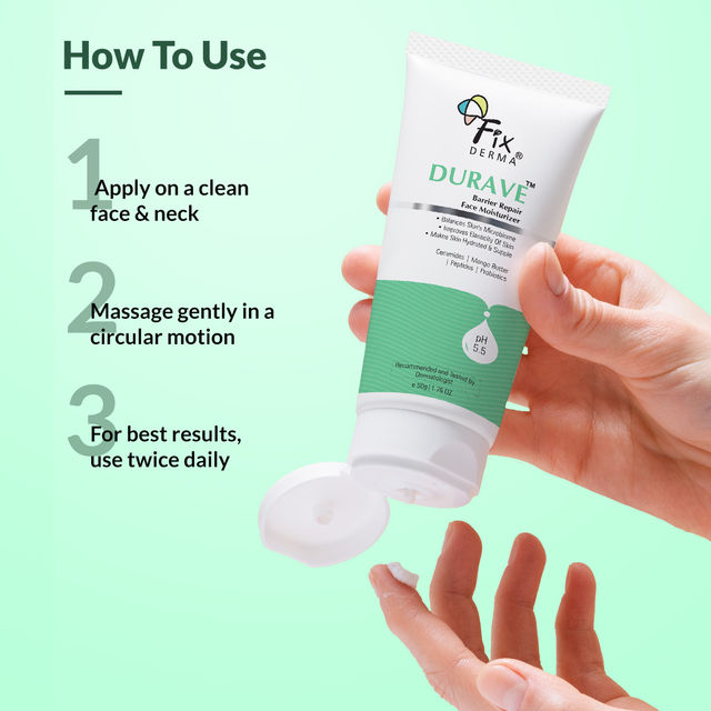 Fixderma Durave Radiance Moisturizer - Brightening & Oil-Free with Probiotics