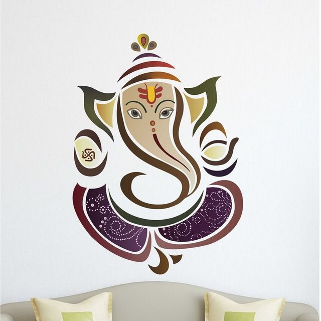BAY6 Ganapathy with Cute Mouse Sticker