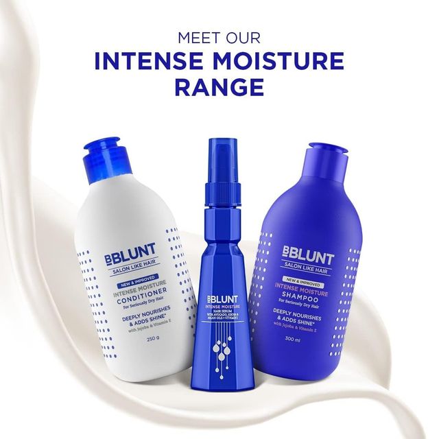 Bblunt Complete Moisture Combo for Healthy Hair with Vitamin E & Jojoba:  Shampoo 300ml & Conditioner 250g & Hair Mask 250g  Combo