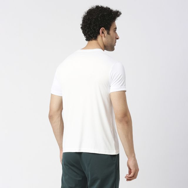 Playr Men's Adult Training Tee Polyester for All Season | White | S