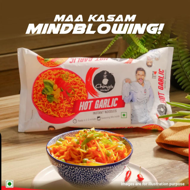 Ching's Secret Hot Garlic Instant Noodles Pouch 240 g Combo