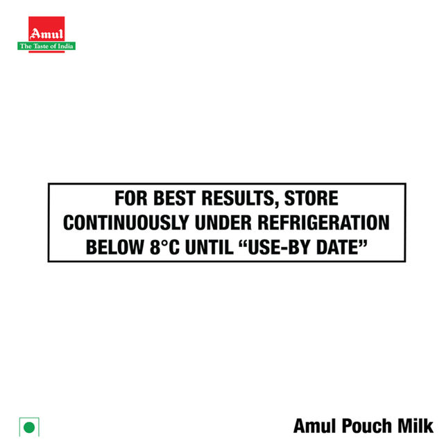 Amul Taaza Toned Fresh Milk (Pouch) 500 ml Combo