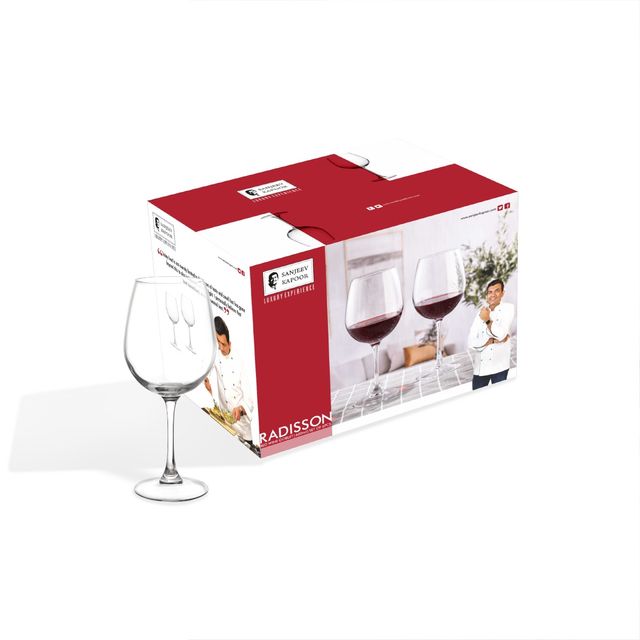 Sanjeev Kapoor RadisSet of n Red Wine Goblet 600 Ml | Set of 6 Piece