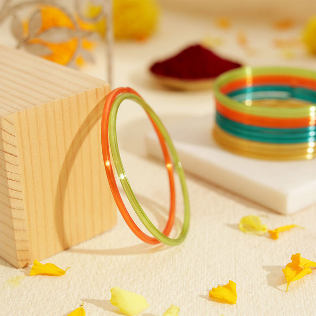 Oye Happy Multicolor Bangles Size 2.6