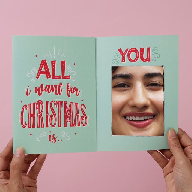 Oye Happy Christmas Mirror Card