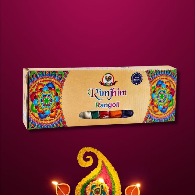Pichai Rangoli Colours Pouch - Multicolor | Pack Of 10