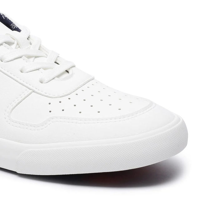 U.S. Polo Assn. Men's Men's Men Panelled Colour Block Clanal Sneakers Off white - UK 8
