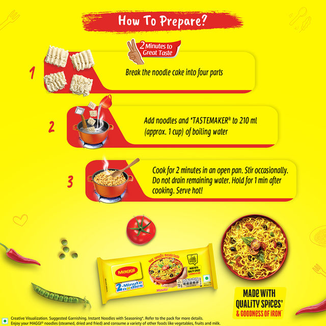 Pepsi Soft Drink(750ml) & Maggi 2- Minute Instant Masala Noodles(280gms) Combo