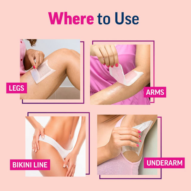 Veet Professional Waxing Strips Kit For Sensitive Skin | 8 Strips