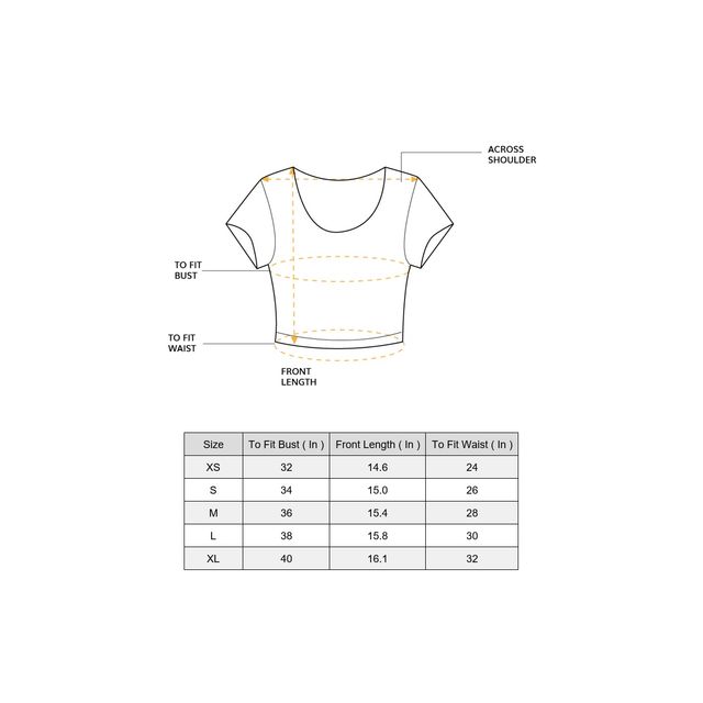 Tokyo Talkies Women's Sweatheart Neck Crop Top | Green - M