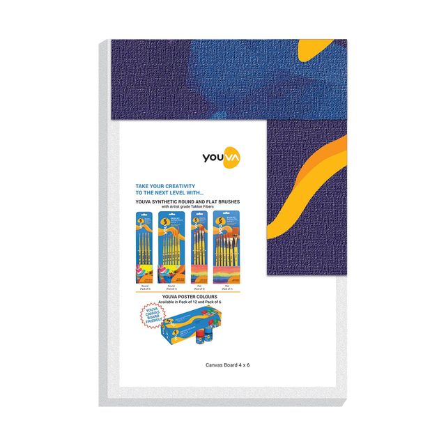 Navneet Youva |Canvas Board |4x6 inch | Pack of 3