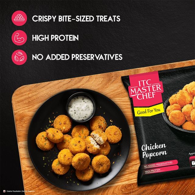 ITC Master Chef Chicken Popcorn | Source of Protein | No Added Preservatives | 55 pieces