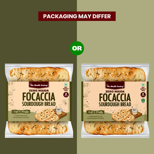 The Health Factory Zero Maida Focaccia Sourdough | Clean Label