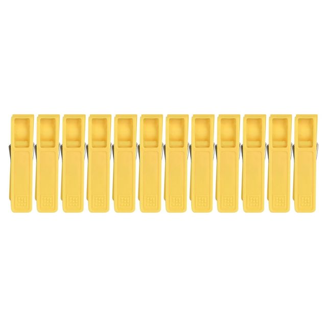 Sinco Elita Cloth Clips / Cloth Pegs - Pack of 1 (12 Pieces) - Yellow