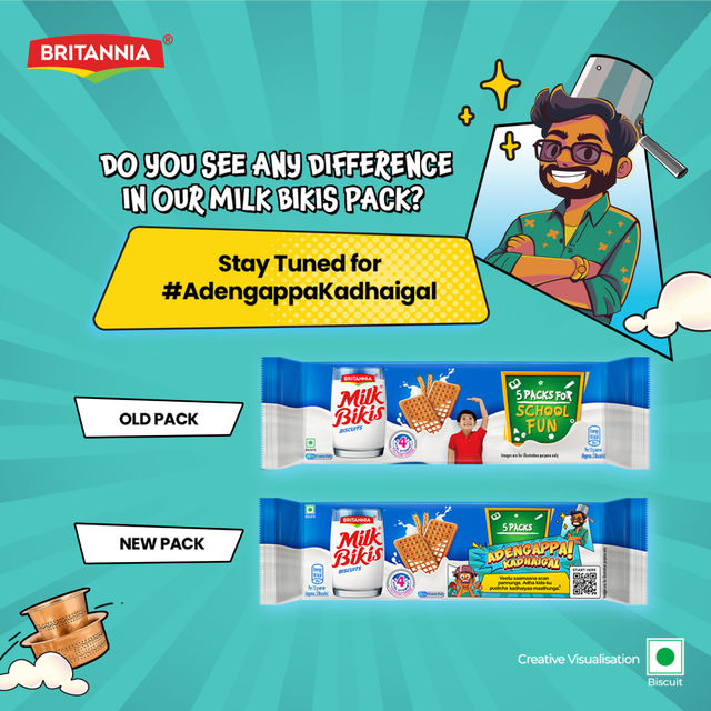 Britannia Milk Bikis Biscuit 500 g Combo