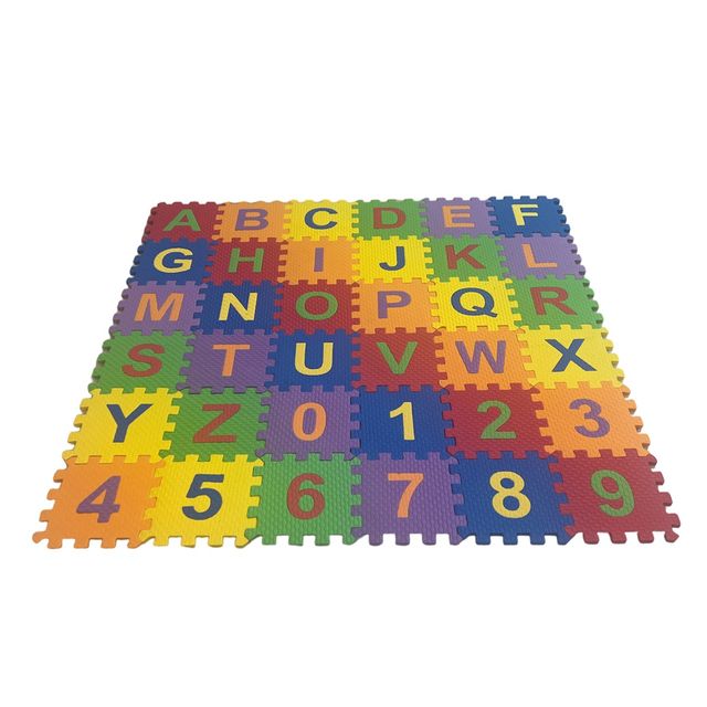 Fablue Alphabets And Numbers Mat - Medium Size Foam Puzzle Toy