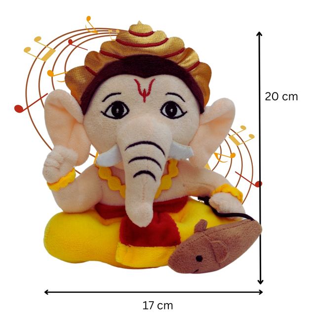 Panda's Box Mantra Chanting Baby Ganesha | Small - 20 cm