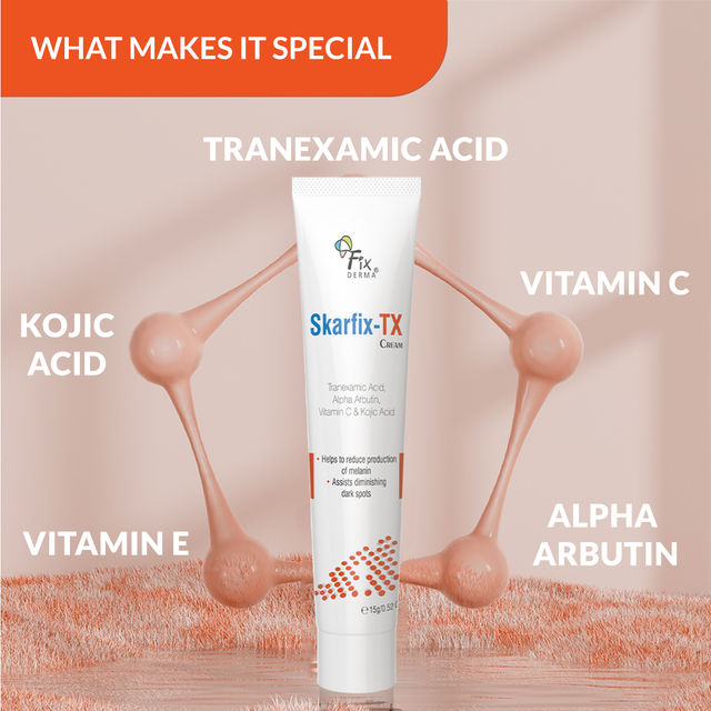 Fixderma Skarfix-TX Face Cream with Tranexamic, Kojic & Arbutin | For Pigmentation & Melasma